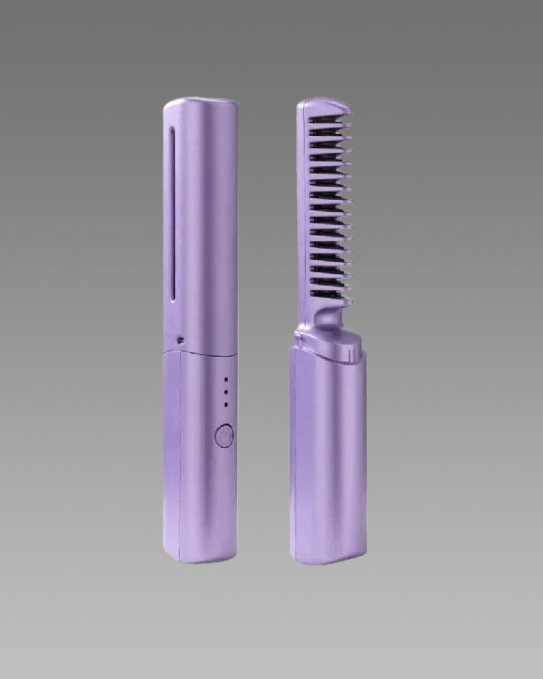 Cordless Mini Hair Straightener Comb – Rechargeable & Portable