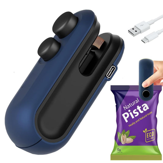 Mini Sealing Machine,2-in-1 USB Rechargeable